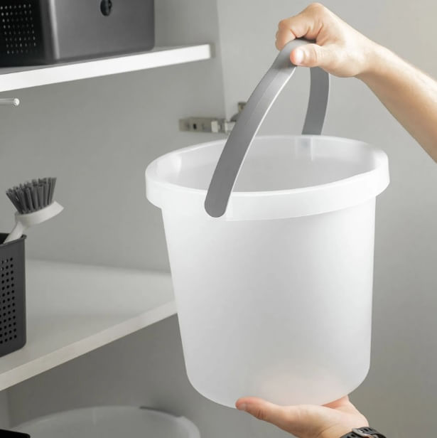 Balde Flow 8,5L Natural Martiplast - Imagem 3